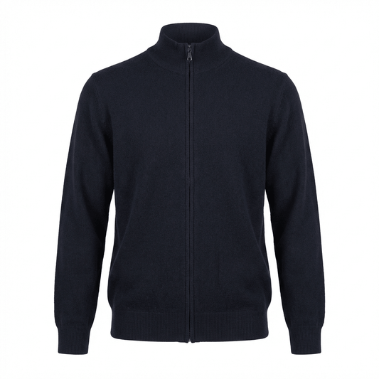 Alexander Zipper Cashmere Sweater - Blue Sky Cashmere