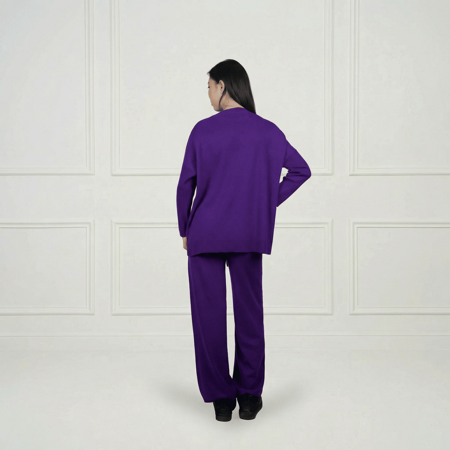 Aurea Cashmere Straight Pants - Blue Sky Cashmere