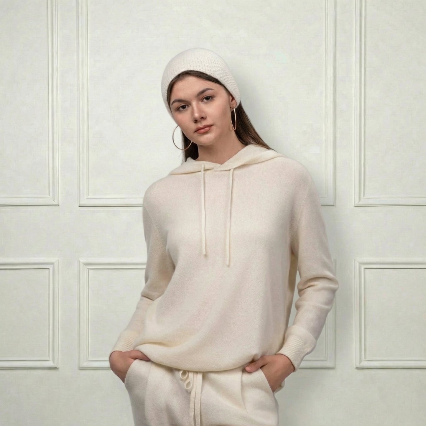 Aurora Cashmere Hair Band - Blue Sky Cashmere