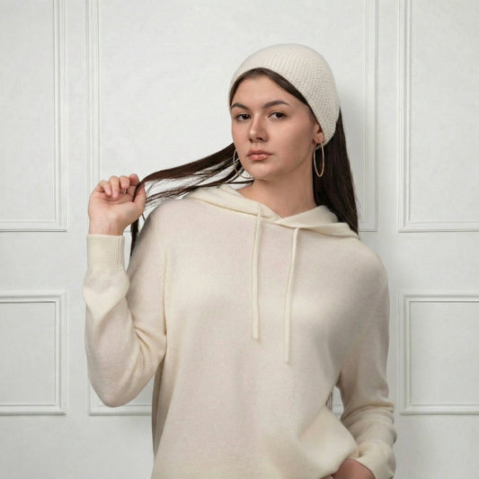 Aurora Cashmere Hair Band - Blue Sky Cashmere