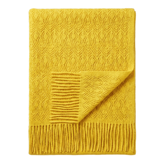 Cashmere Print Shawl - Blue Sky Cashmere