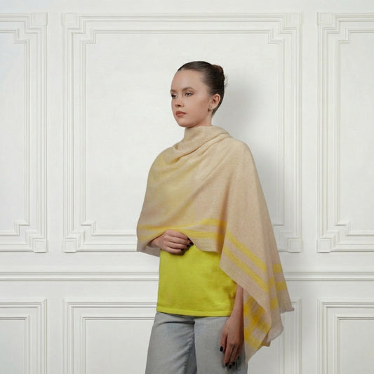 Cashmere Shawl - Blue Sky Cashmere