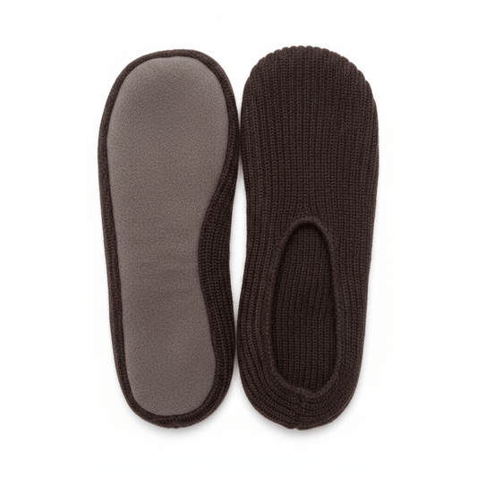 Cashmere Slip On's - Blue Sky Cashmere