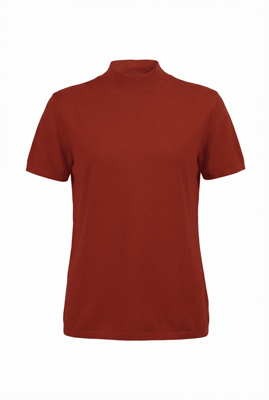 Cotton Cashmere Crew Neck T-Shirt - Blue Sky Cashmere