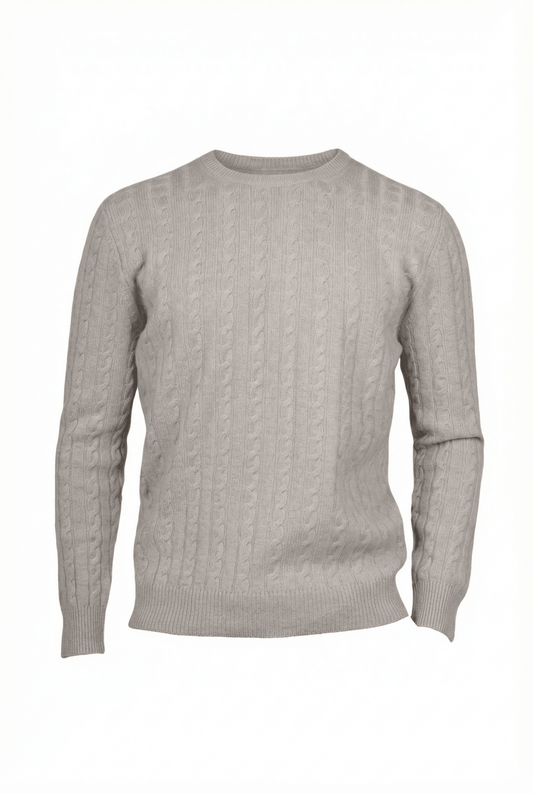 Ivy League Cashmere Sweater - Blue Sky Cashmere