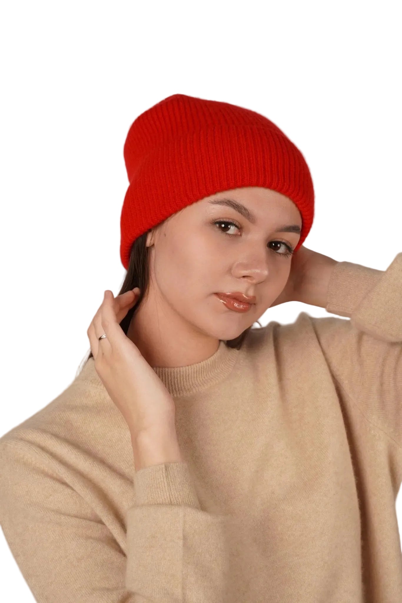 Lily Delicate Cashmere Beanie - Blue Sky Cashmere