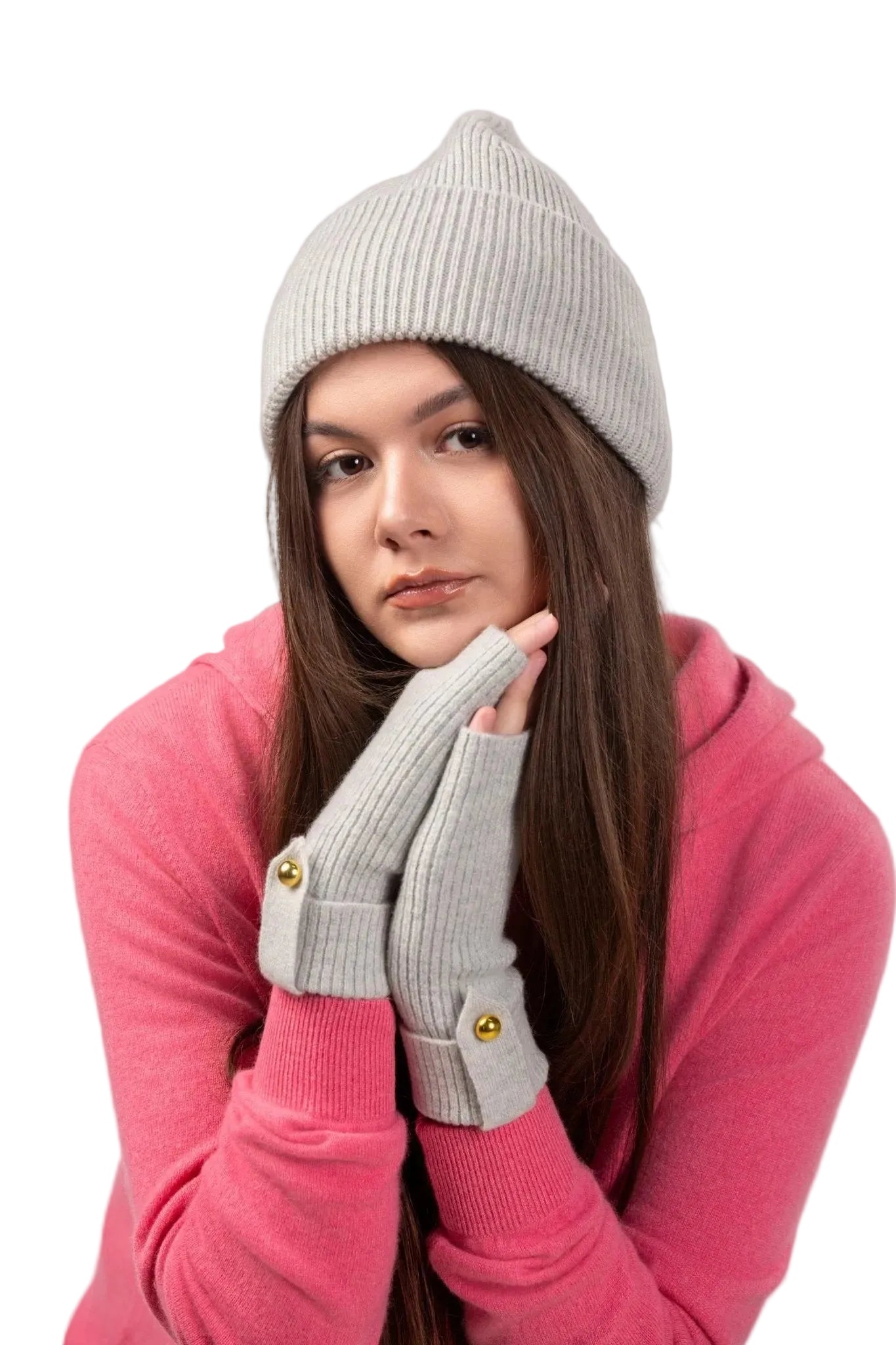 Lily Delicate Cashmere Beanie - Blue Sky Cashmere