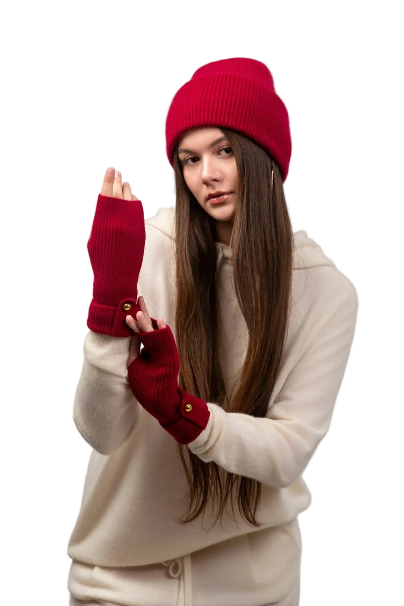 Lily Delicate Cashmere Beanie - Blue Sky Cashmere