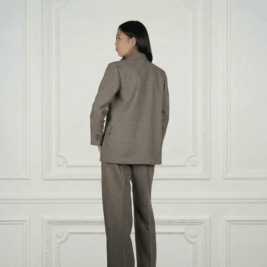 Sheep Wool Suit Blazer - Blue Sky Cashmere