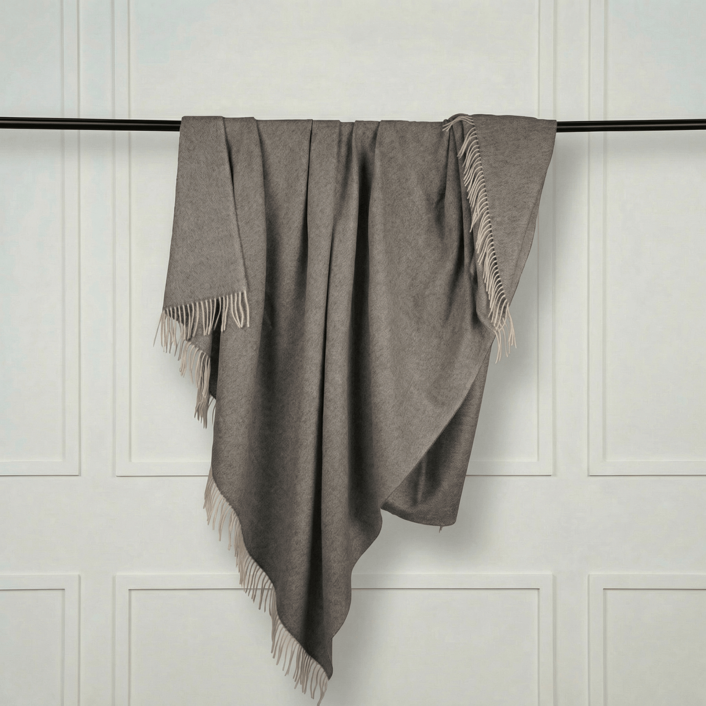 Sheep Wool Throw Blanket - Blue Sky Cashmere