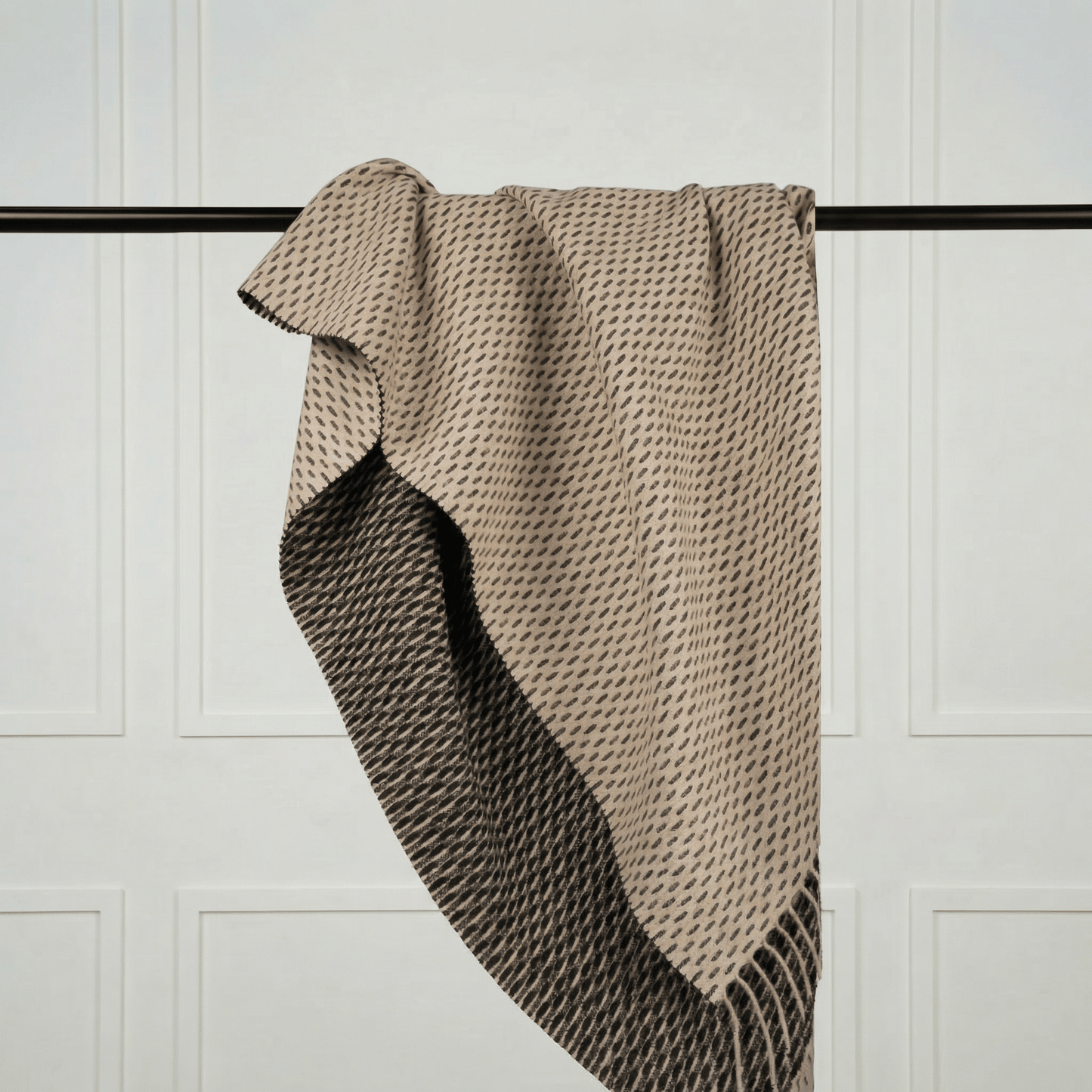 Sheep Wool Throw Blanket - Blue Sky Cashmere