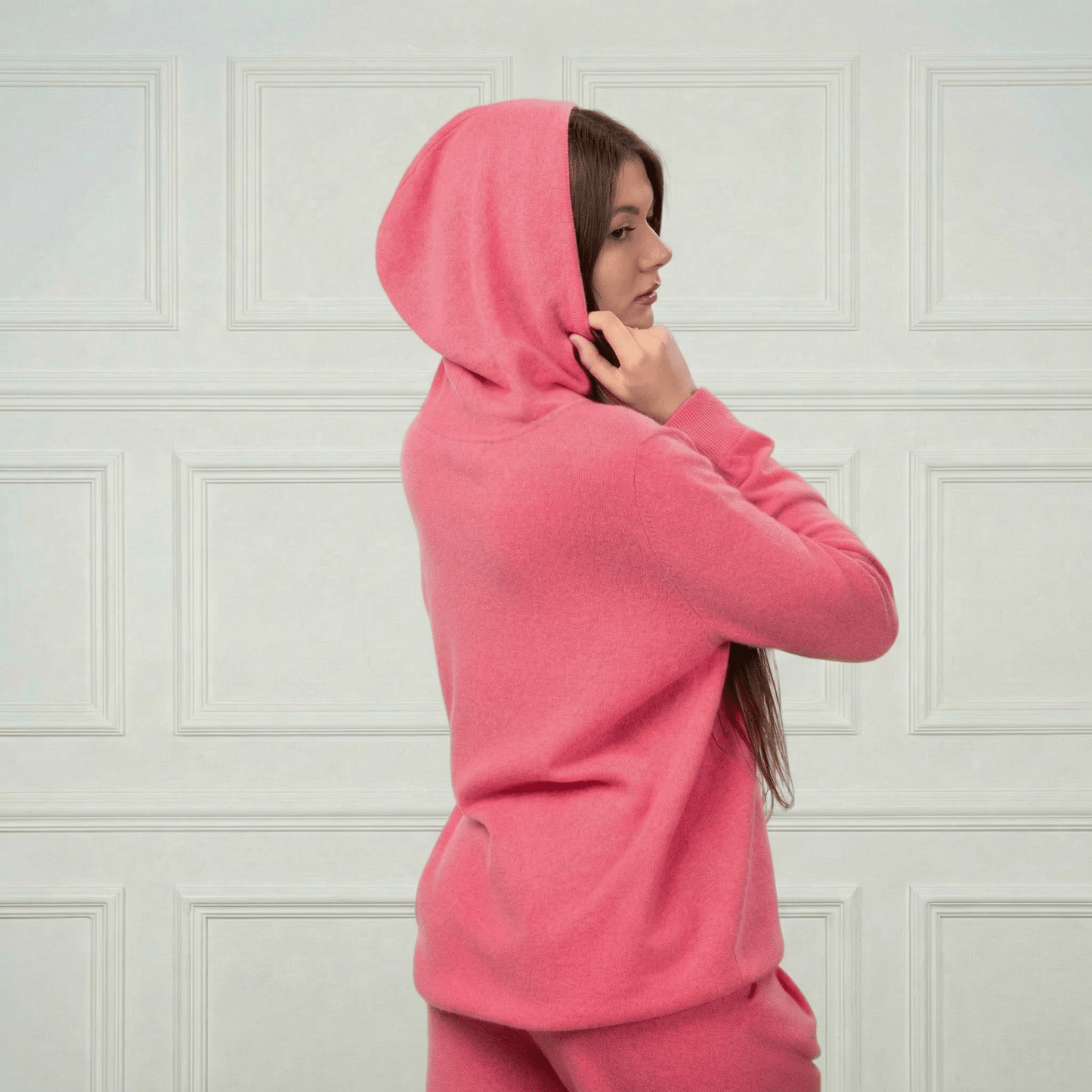 Sofia Cashmere Lounge Hoodie - Blue Sky Cashmere