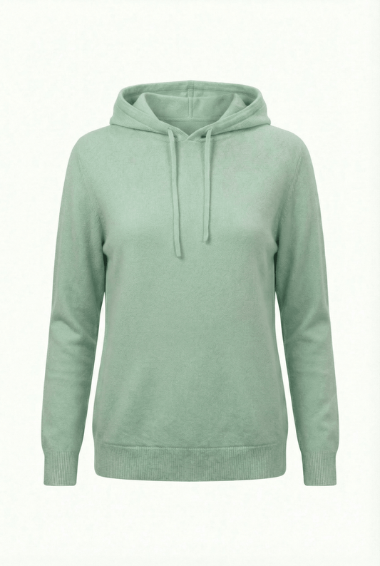 Sofia Cashmere Lounge Hoodie - Blue Sky Cashmere