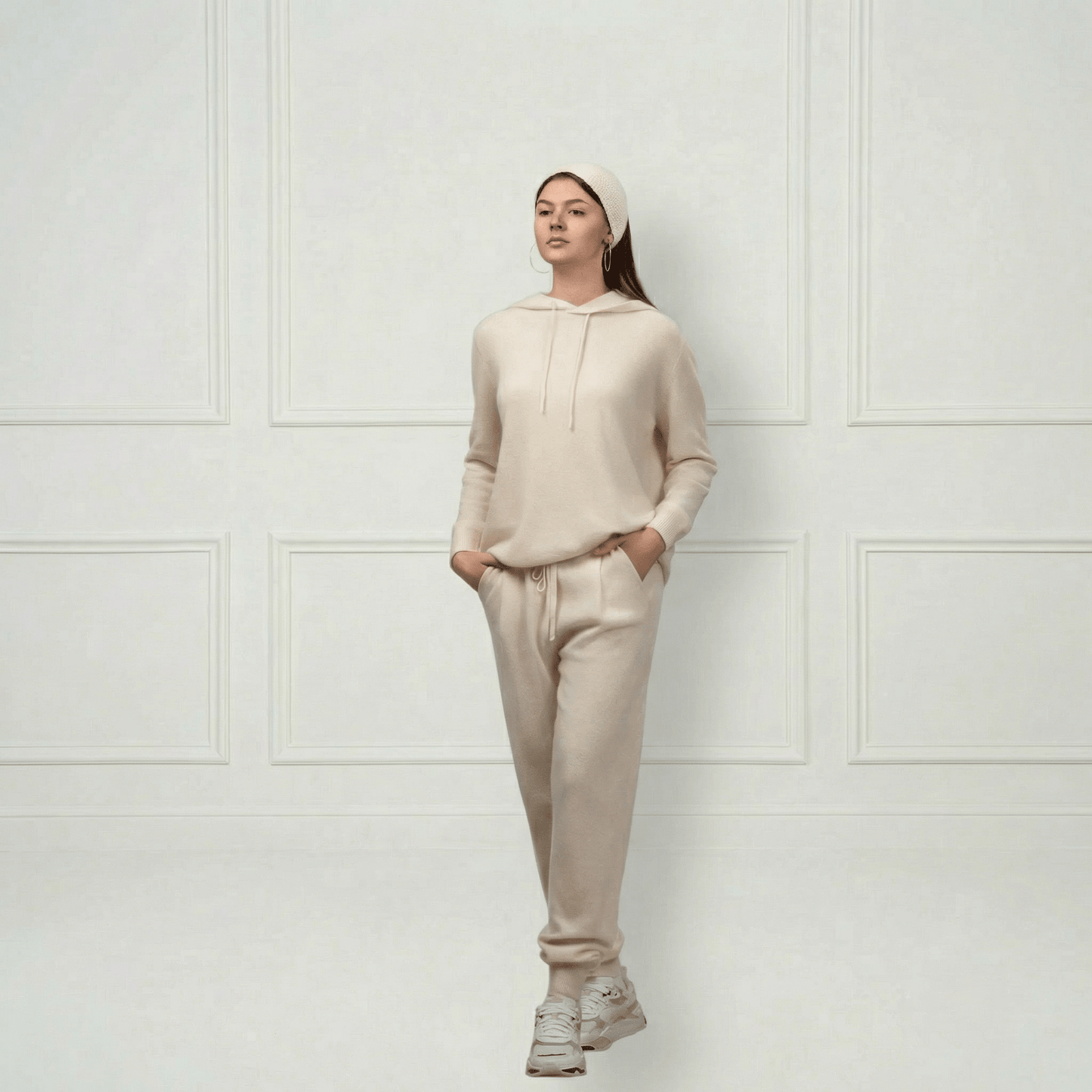 Sofia Cashmere Lounge Pants - Blue Sky Cashmere