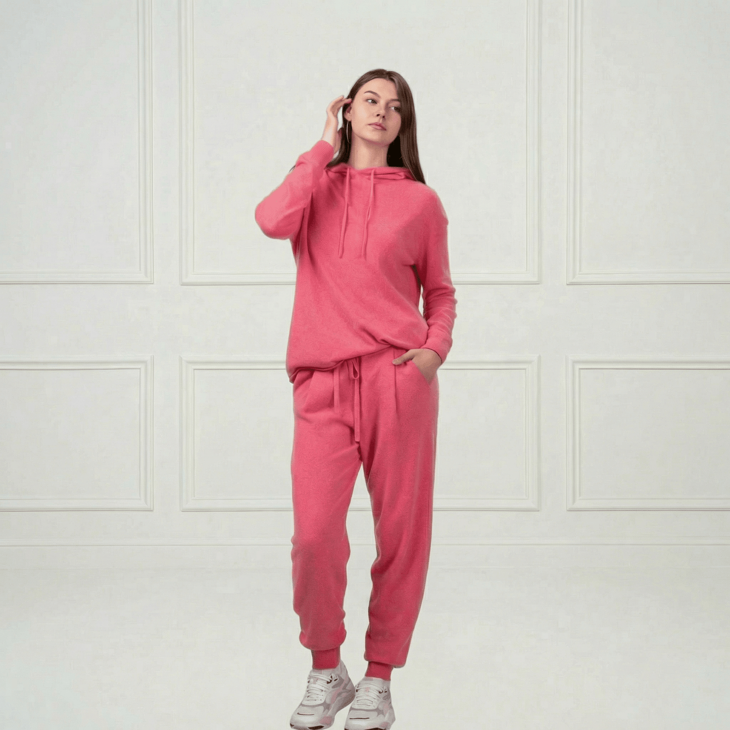 Sofia Cashmere Lounge Pants - Blue Sky Cashmere