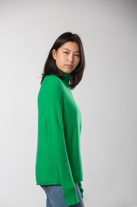 Natalia Staple Cashmere Turtleneck