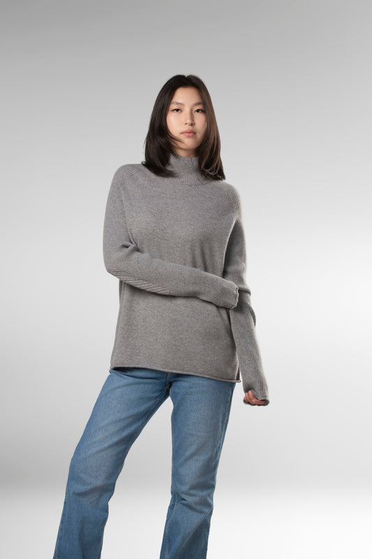 Natalia Staple Cashmere Turtleneck