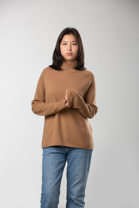 Natalia Staple Cashmere Turtleneck