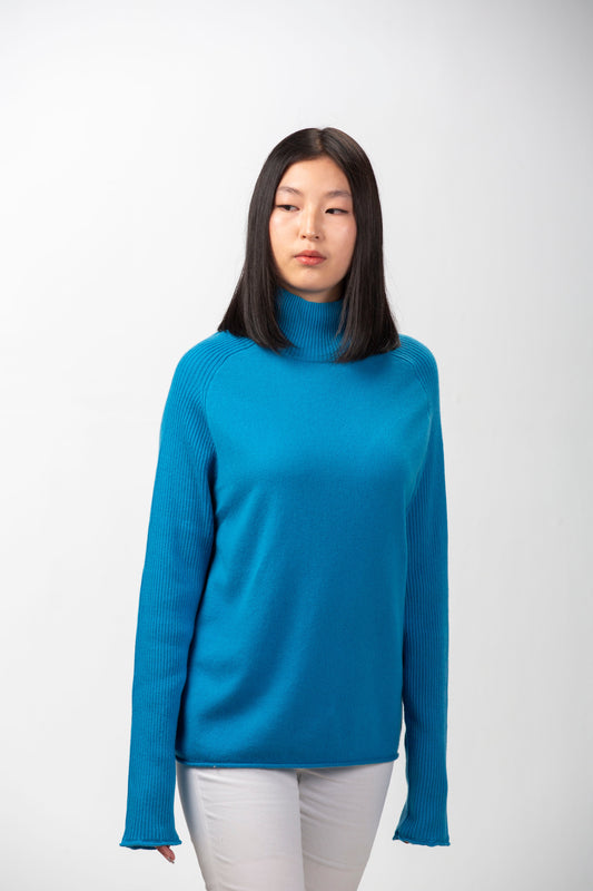 Natalia Staple Cashmere Turtleneck