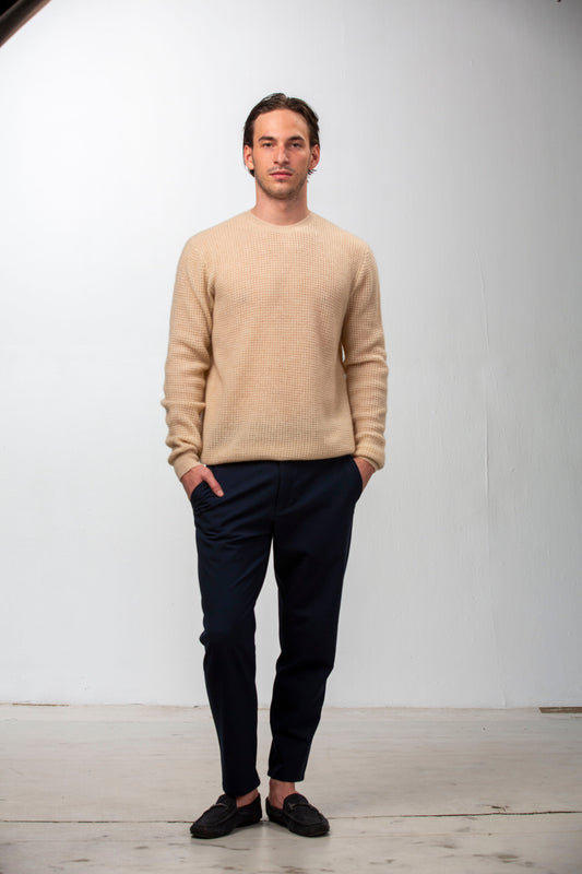 Waffle Cashmere Sweater