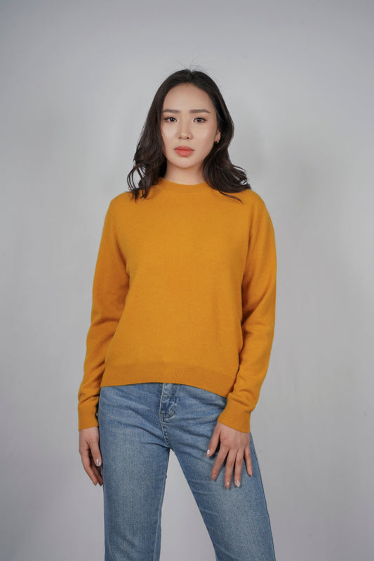 Arabella Cashmere Rounded Neck Sweater