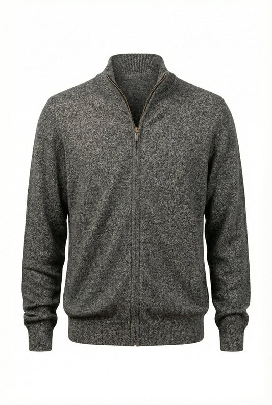 Alexander Zipper Cashmere Sweater - Blue Sky Cashmere