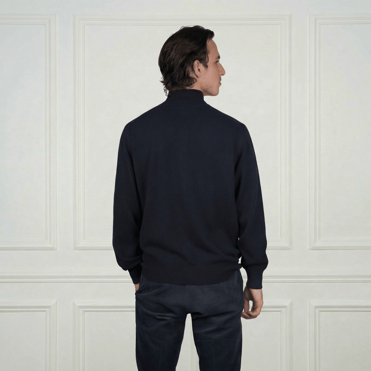 Alexander Zipper Cashmere Sweater - Blue Sky Cashmere