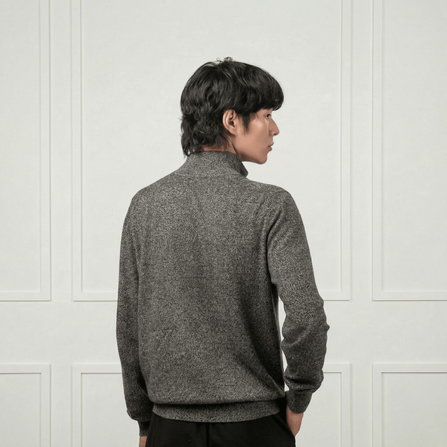 Alexander Zipper Cashmere Sweater - Blue Sky Cashmere