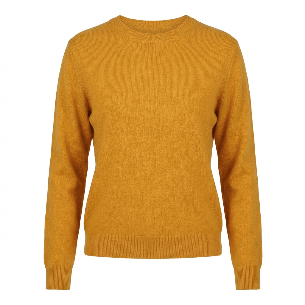 Arabella Cashmere Rounded Neck Sweater - Blue Sky Cashmere