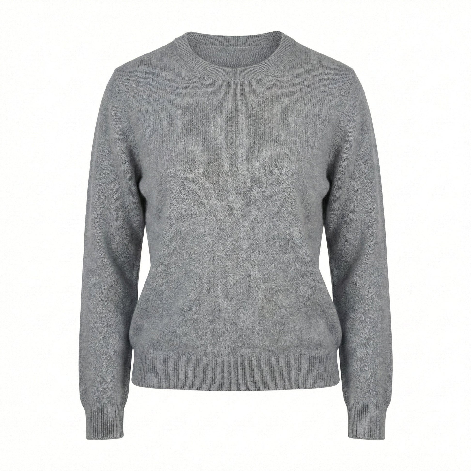 Arabella Cashmere Rounded Neck Sweater - Blue Sky Cashmere