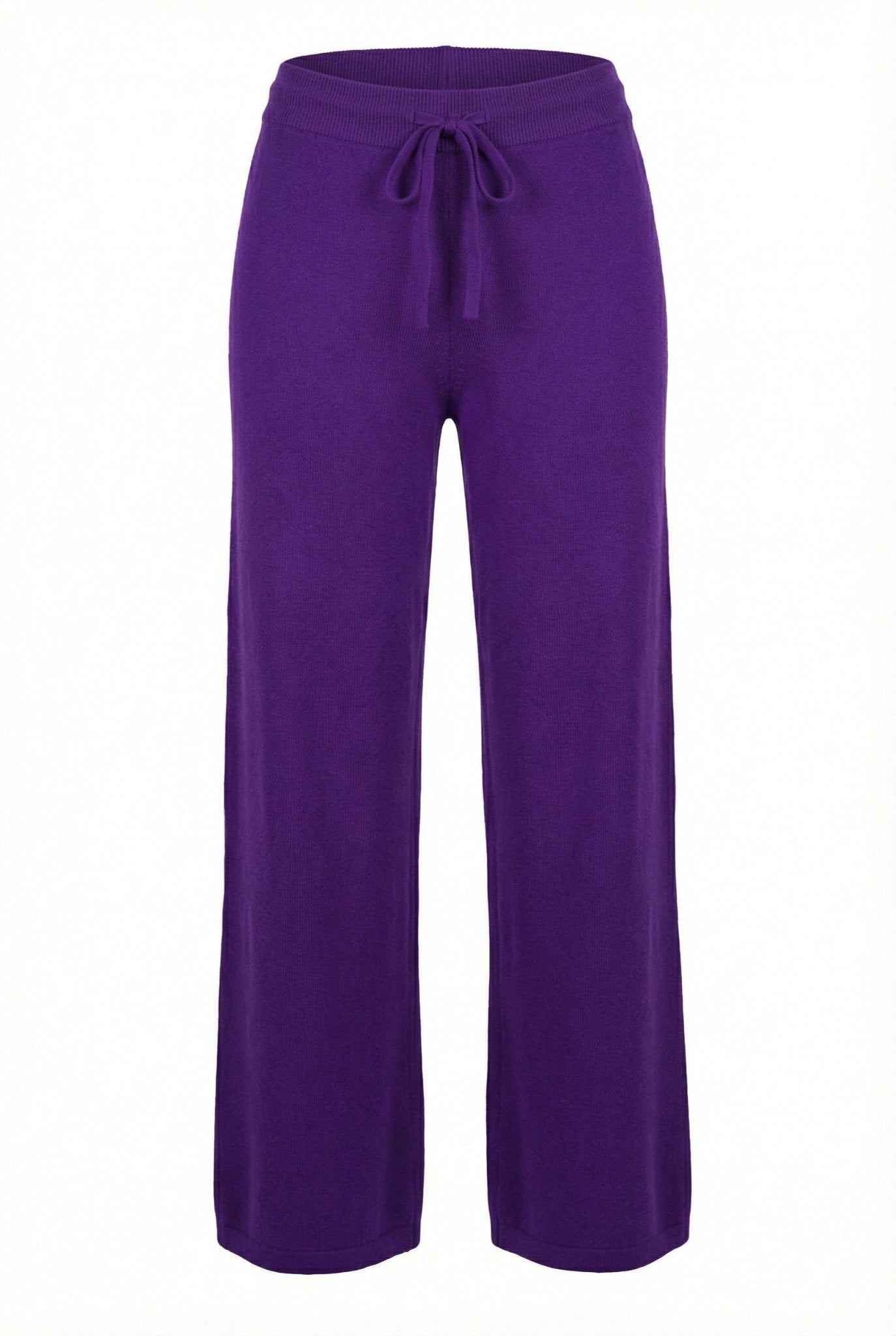 Aurea Cashmere Straight Pants - Blue Sky Cashmere