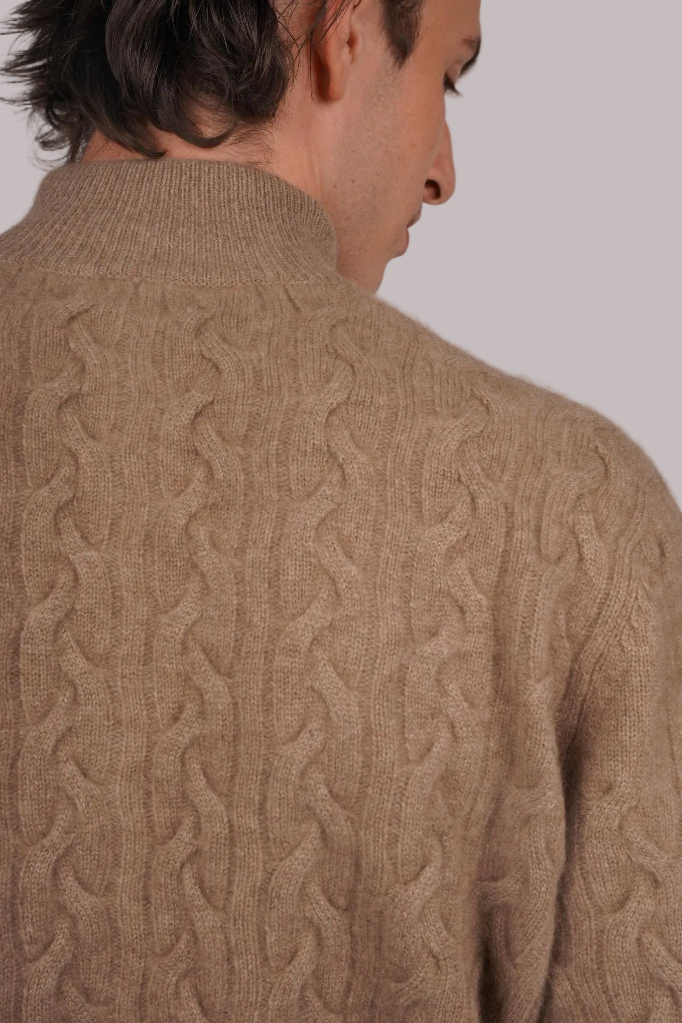 Cashmere Double - Zip Cardigan - Blue Sky Cashmere