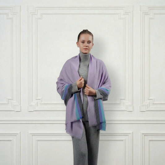 Cashmere Shawl - Blue Sky Cashmere