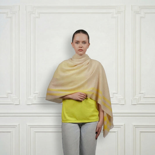 Cashmere Shawl - Blue Sky Cashmere