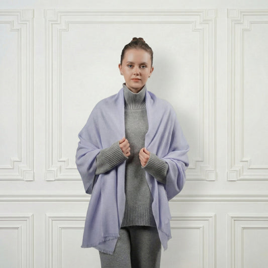Cashmere Shawl - Blue Sky Cashmere