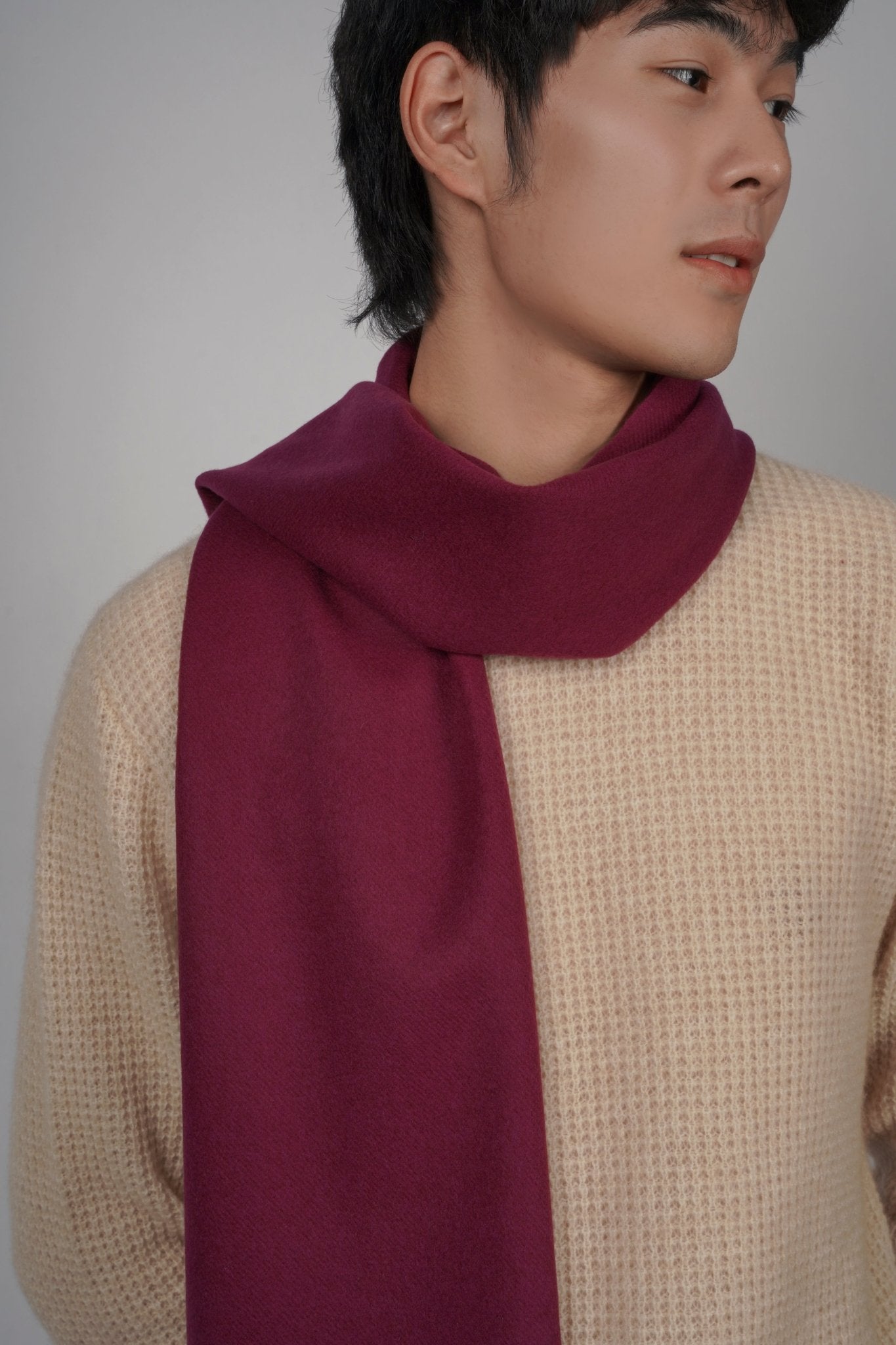 Classic Cashmere Scarf - Blue Sky Cashmere