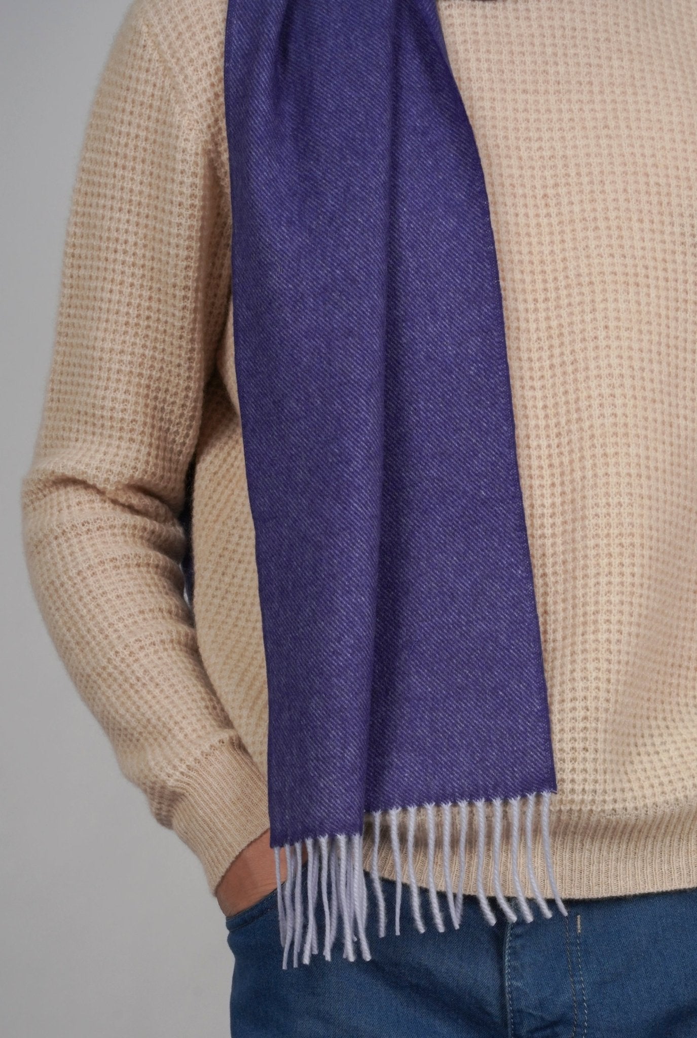 Classic Cashmere Scarf - Blue Sky Cashmere