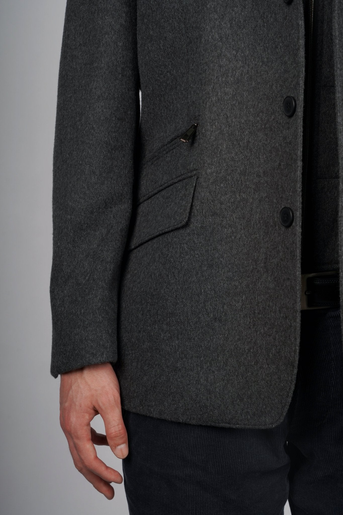 Classic Sheep Wool Blazer - Blue Sky Cashmere