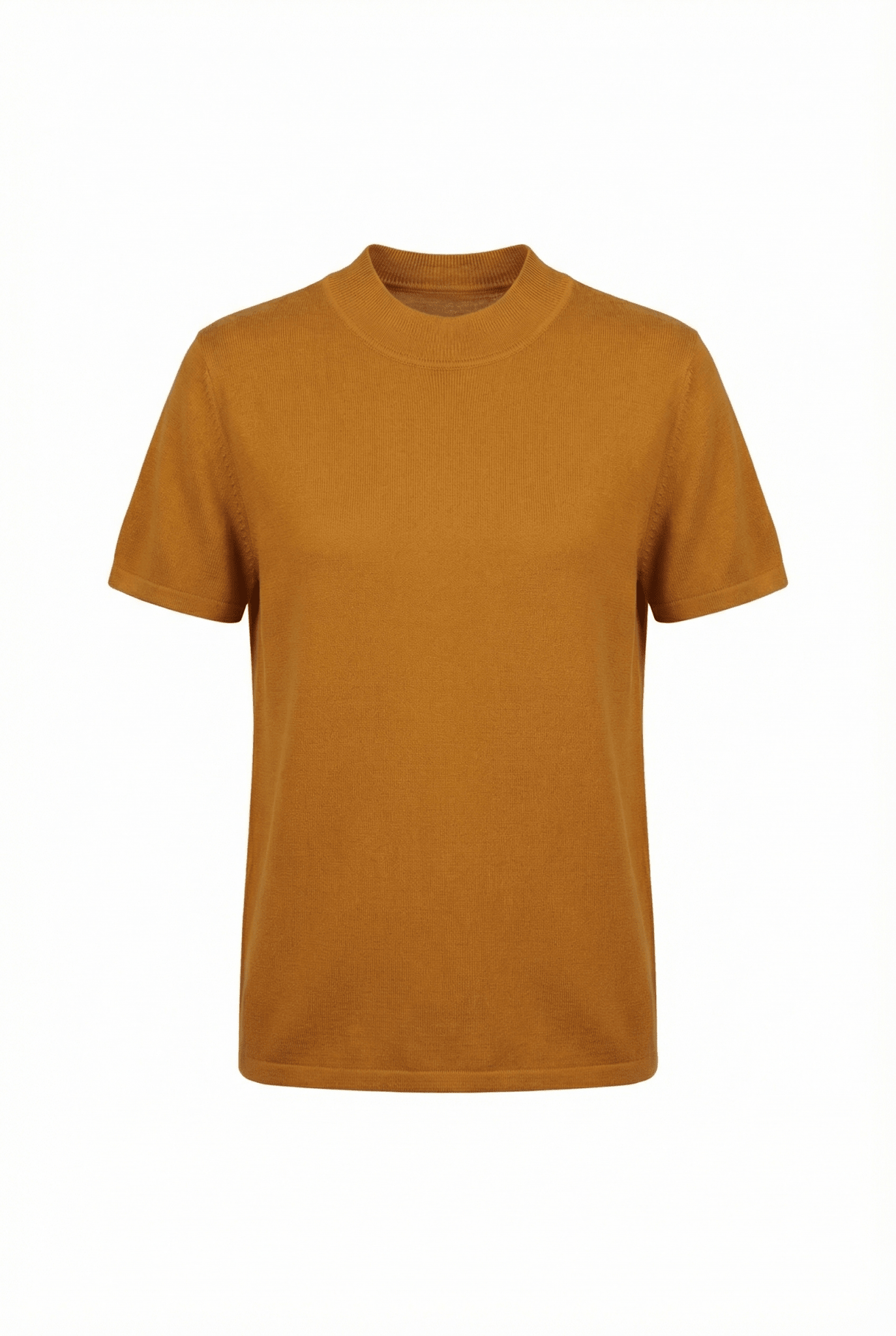 Cotton Silk Cashmere Blend Crew Neck T-Shirt - Blue Sky Cashmere