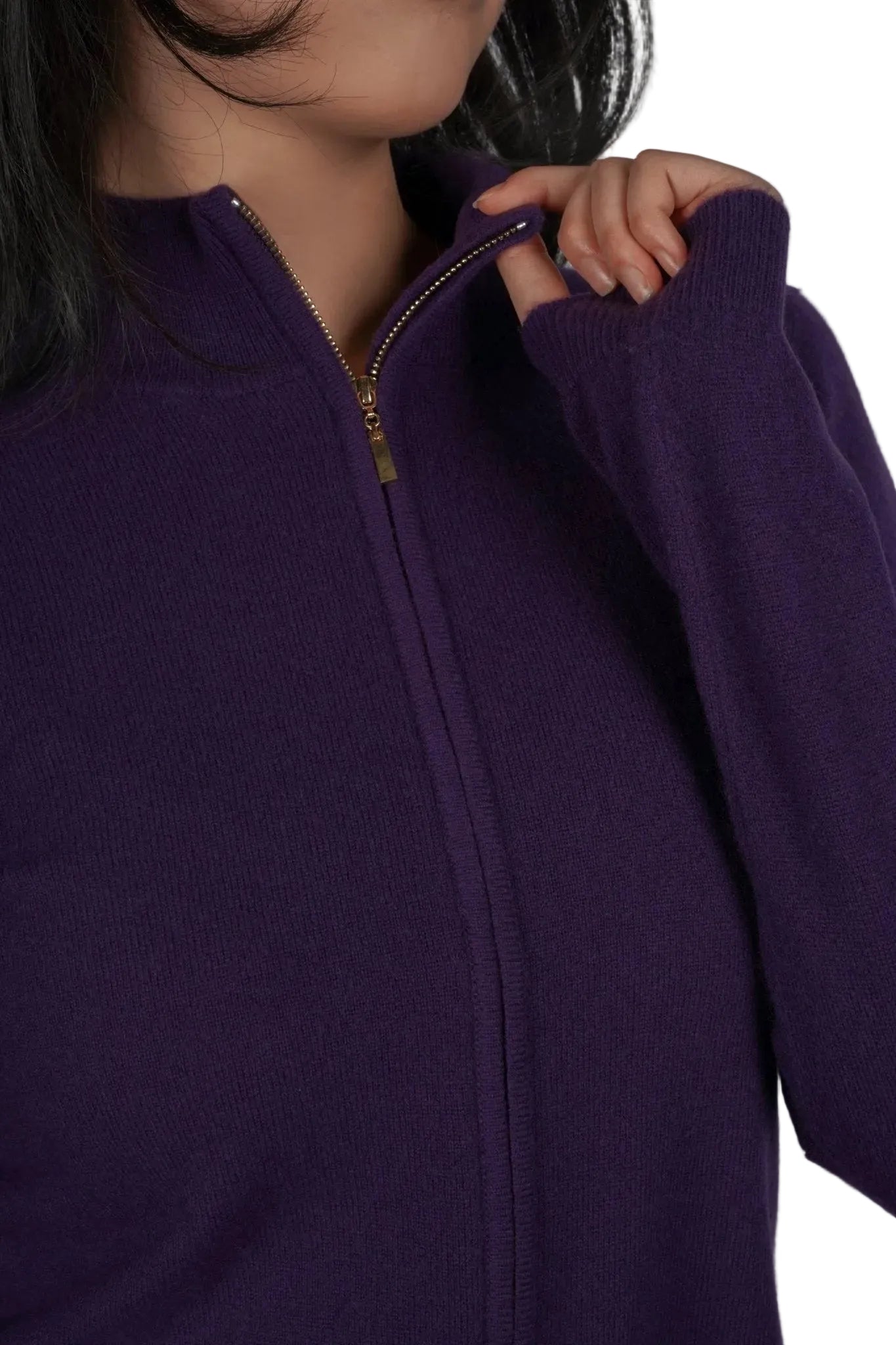 Daniella Cashmere Cardigan - Blue Sky Cashmere