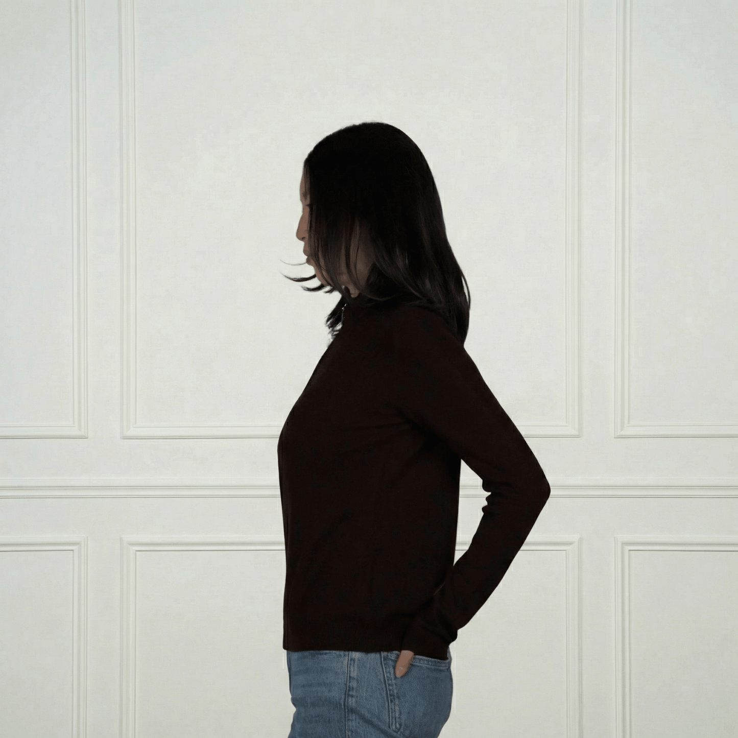 Daniella Cashmere Cardigan - Blue Sky Cashmere