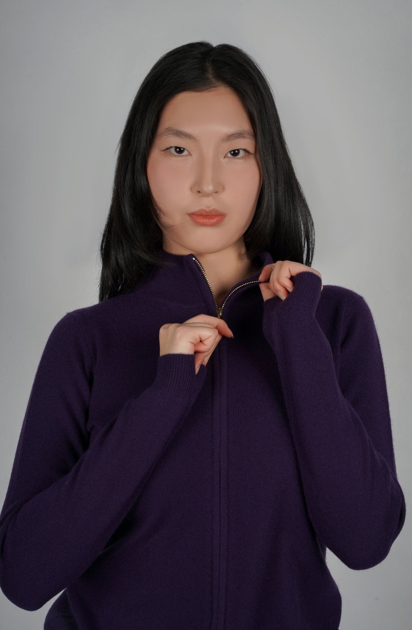 Daniella Cashmere Cardigan - Blue Sky Cashmere