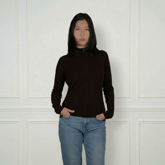 Daniella Cashmere Cardigan - Blue Sky Cashmere