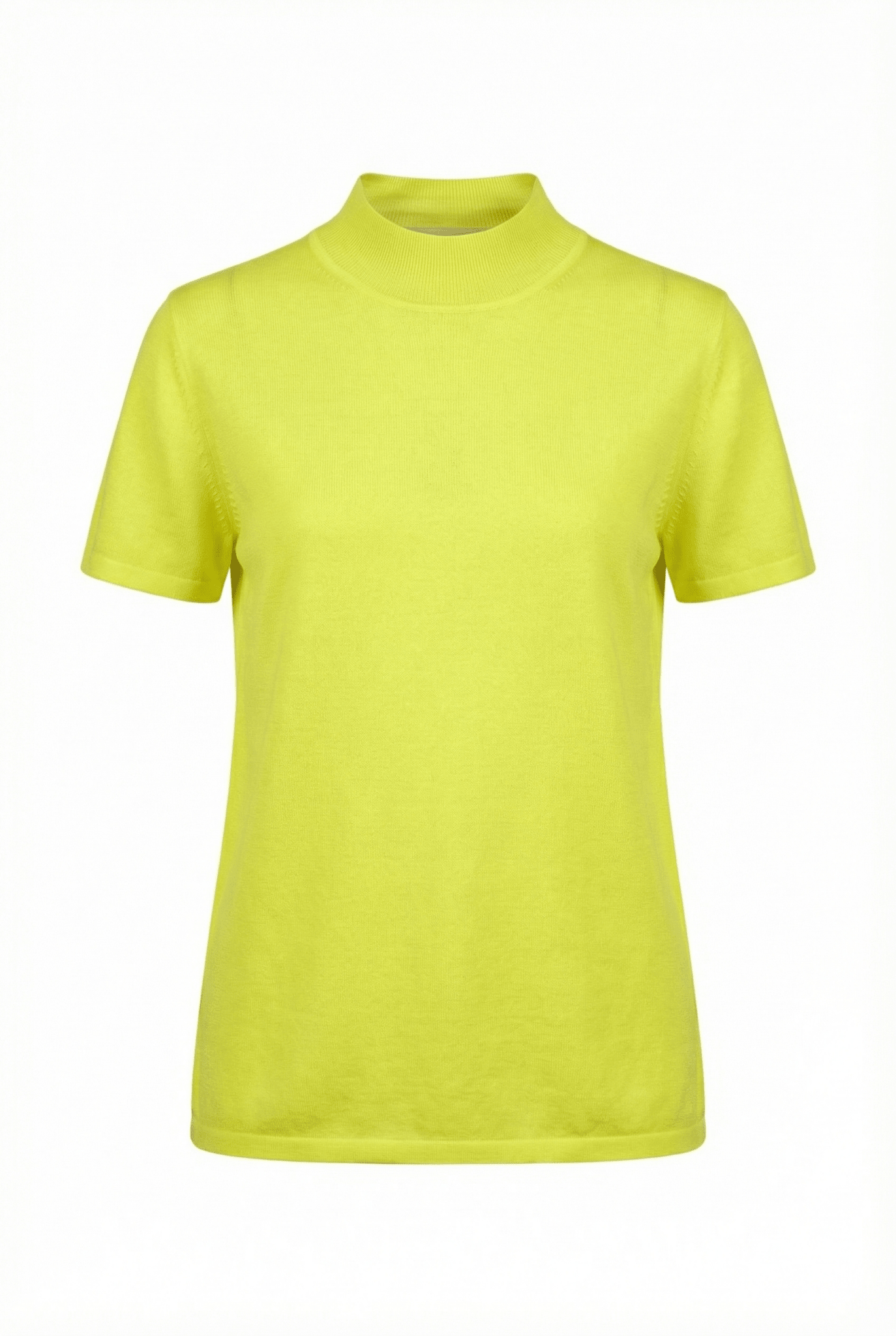 Diana Mock Neck Silk&Cashmere T-Shirt - Blue Sky Cashmere