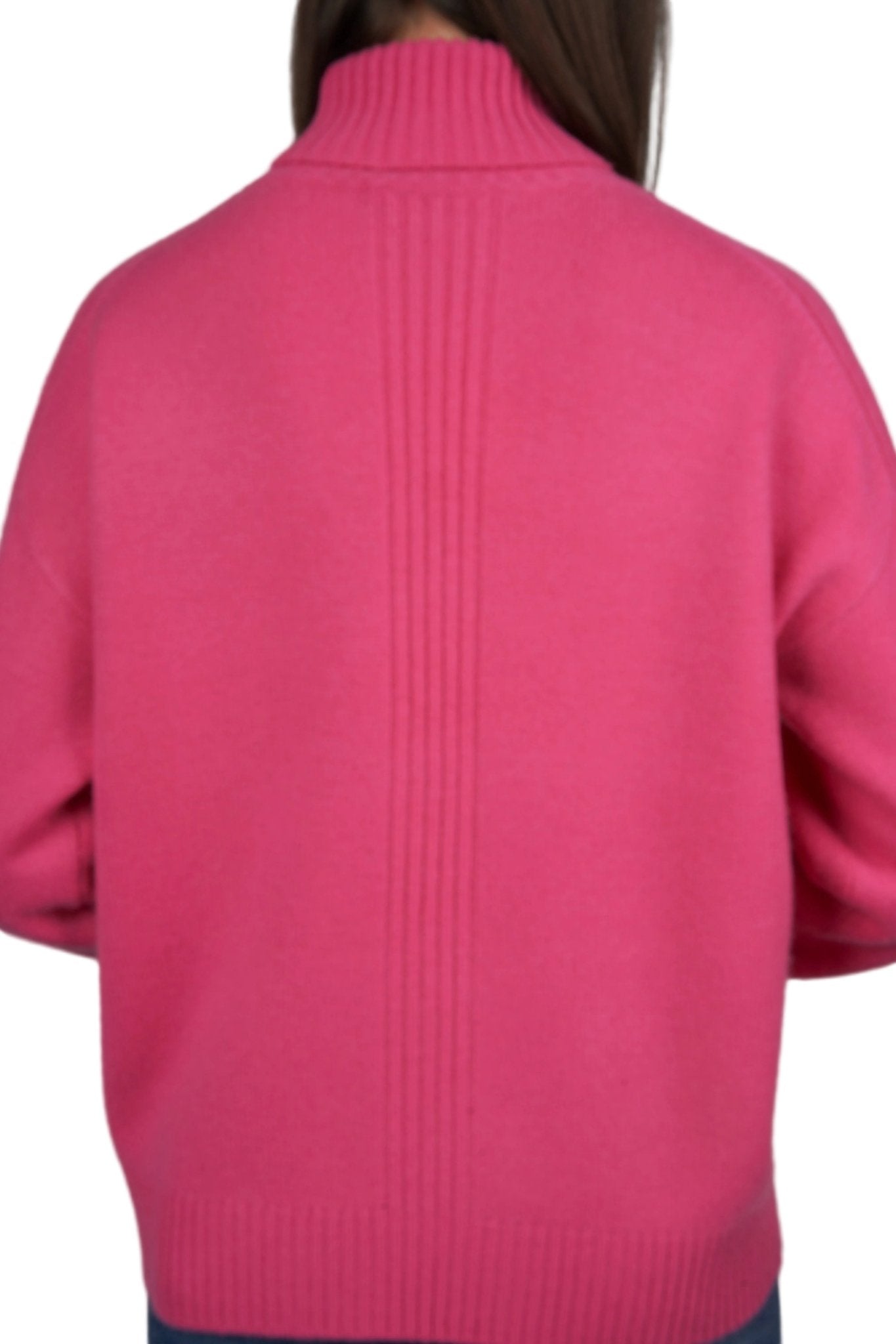Embroidered Cashmere Turtleneck - Blue Sky Cashmere