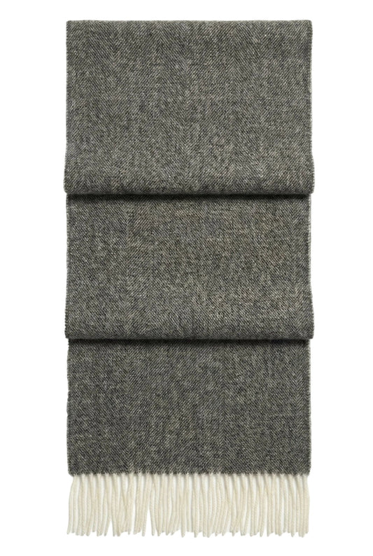 Essential Fringed Wool Scarf - Blue Sky Cashmere