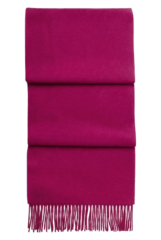 Fringed Cashmere Scarf - Blue Sky Cashmere