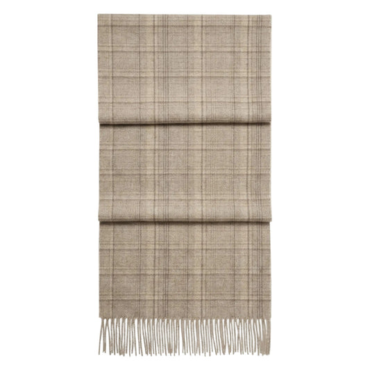 Fringed Multicolor Cashmere Scarf - Blue Sky Cashmere