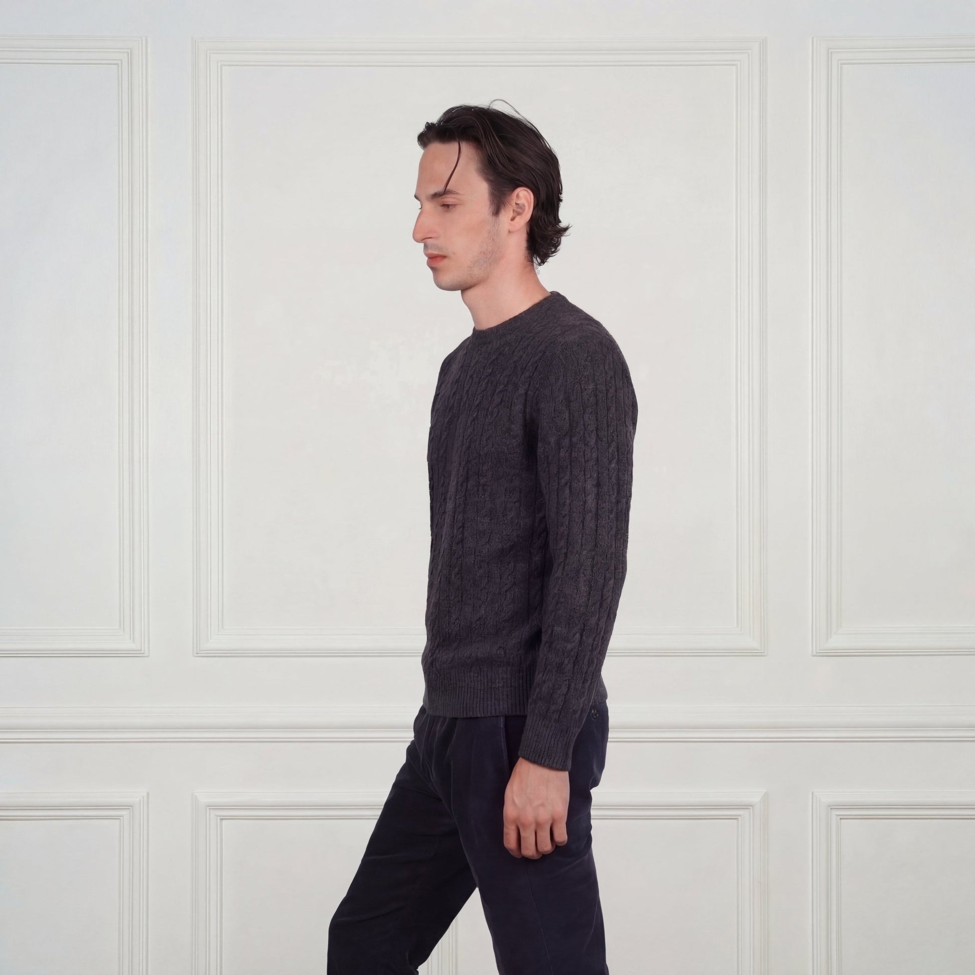 Ivy League Cashmere Sweater - Blue Sky Cashmere