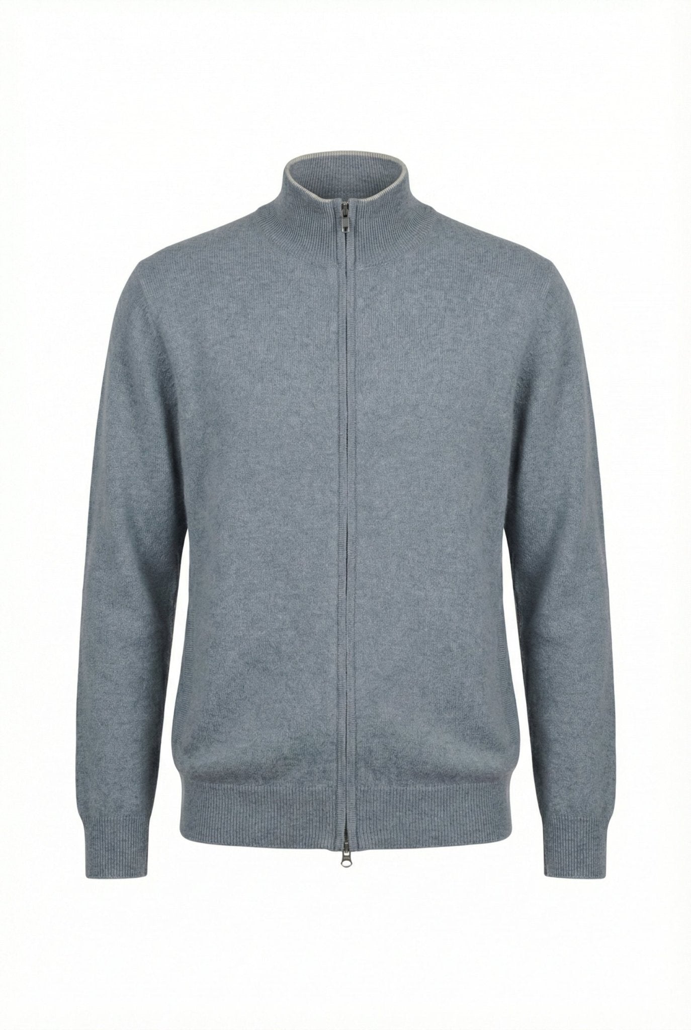 Leo Two - Way Cashmere Cardigan - Blue Sky Cashmere